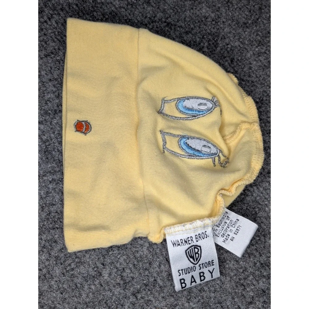 Vtg 1998 Warner Bros. Studio Store Baby Hat Beanie Tweety Bird One Size READ***